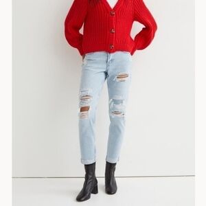 H & M Boyfriend Distressed Jeans.